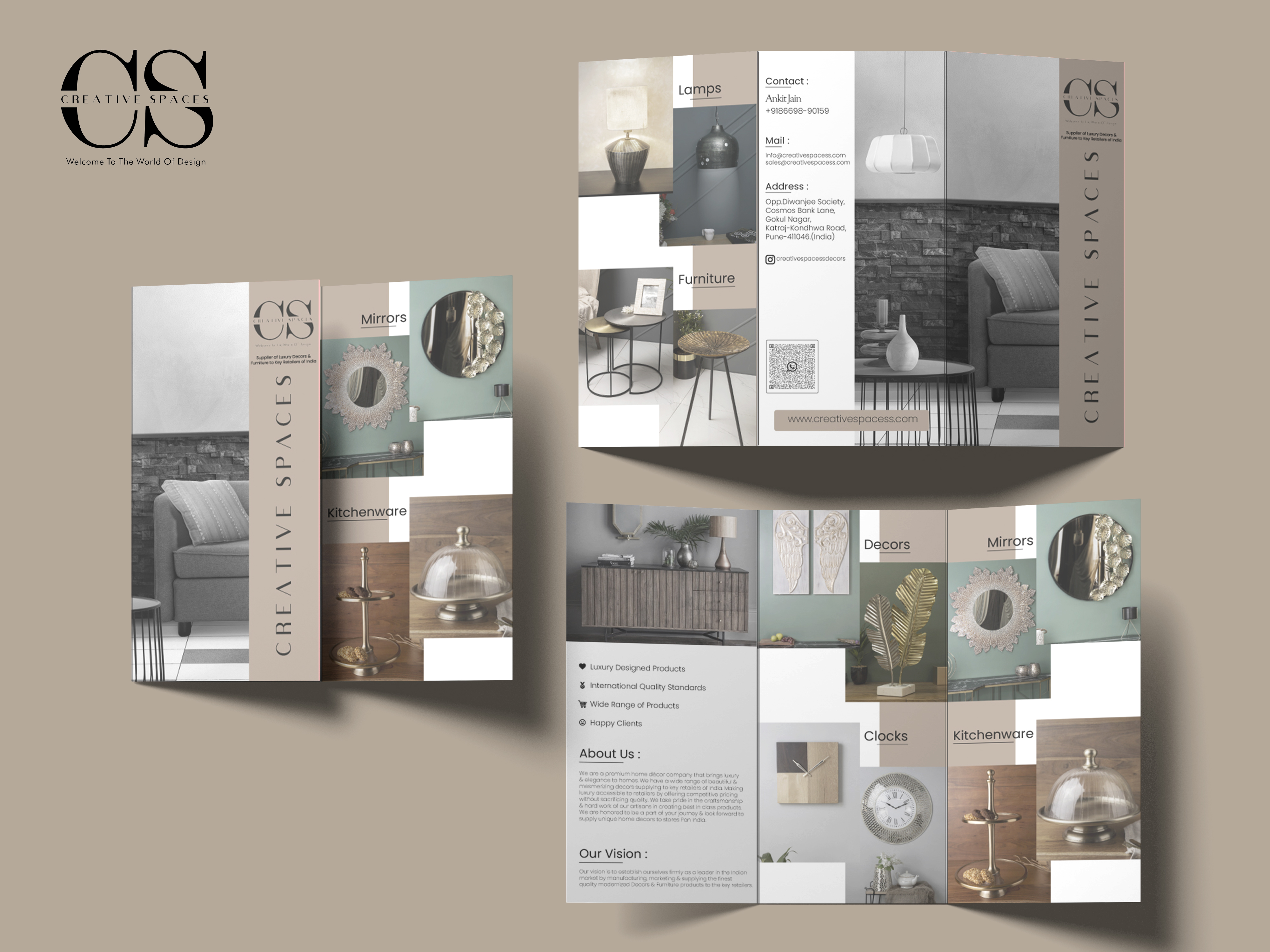 Series of digital illustrations featuring abstract geometric cityscapes with vibrant color gradients